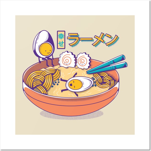 Happy Ramen Wall Art by mai jimenez